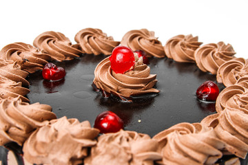 Cherry chocolate cake