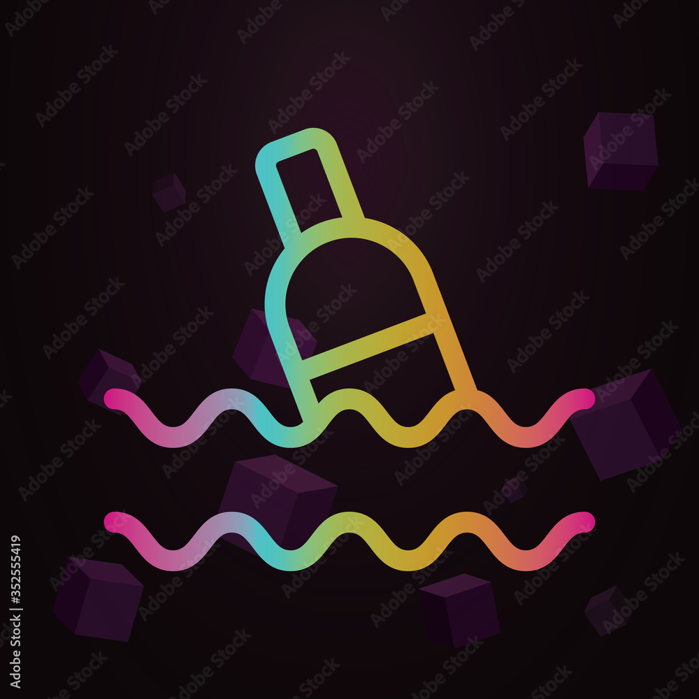 Poster pet, pollution line vector nolan icon simple thin line, outline vector of pollution icons for ui and