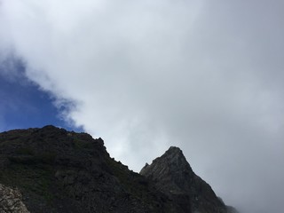 日本　北アルプス　槍ヶ岳
