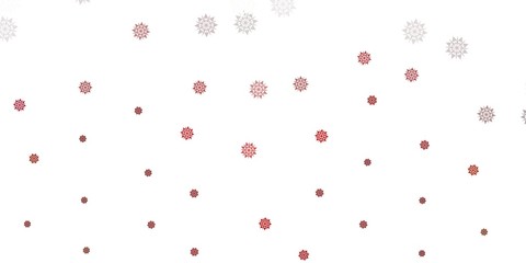 Fototapeta na wymiar Light brown vector background with christmas snowflakes.