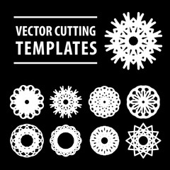 Geometric symbols for laser cutting and printing