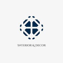 Vector Mosaic Rhombus Emblem