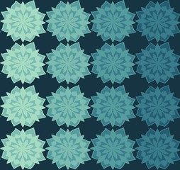 Seamless repeating pattern of flowers