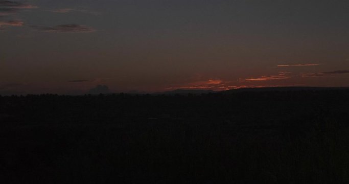 Timelapse Dusk, Montpellier, South of France