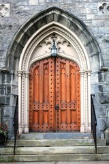 old wooden door