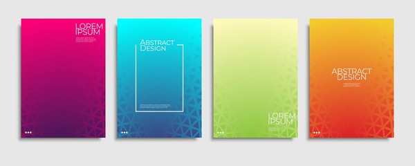Fototapeta premium Abstract covers design. Colorful gradient vector background patterns.