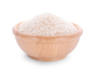 rice bowl on white background