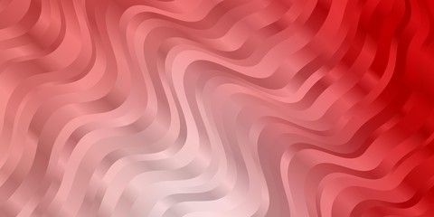 Light Pink vector backdrop with circular arc. Abstract gradient illustration with wry lines. Pattern for ads, commercials.