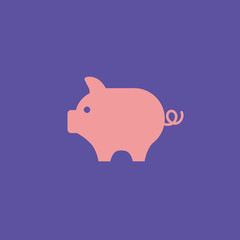 [ piggy bank ] vector icons