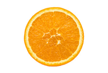 Orange slice, isolated on white background
