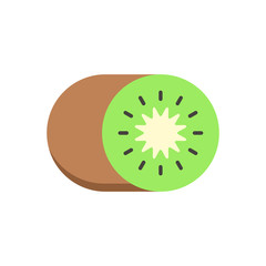Kiwi fruit vector icon symbol fruit isolated on white background