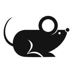 Rat icon. Simple illustration of rat vector icon for web design isolated on white background