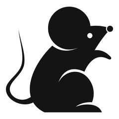 Home mouse icon. Simple illustration of home mouse vector icon for web design isolated on white background