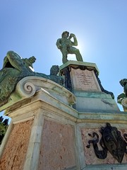 Italia, Toscana,Firenze, copia della statua del David di Michelangelo a piazzale Michelangelo.