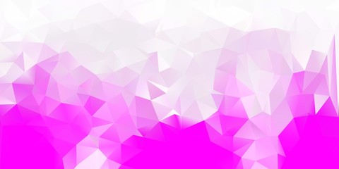Obraz premium Light pink vector gradient polygon wallpaper.