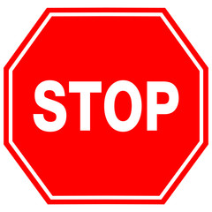 Traffic signs isolated on white background.vector illustration.