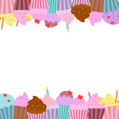 Sweet Cupcake background.