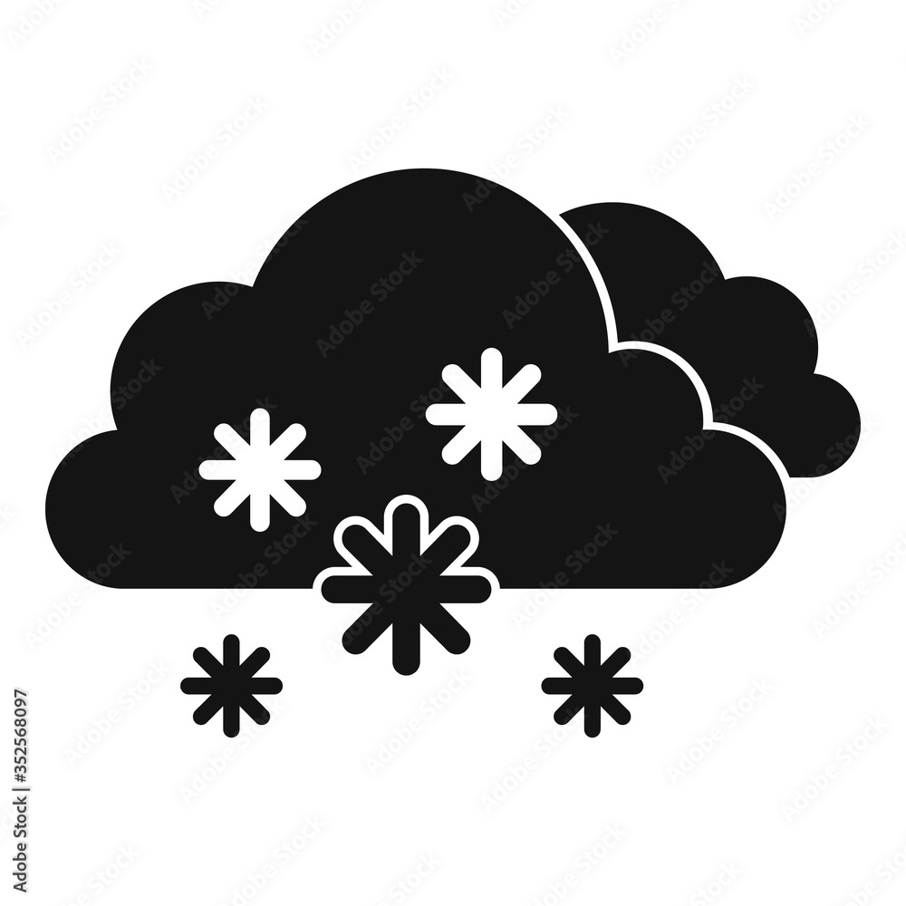 Poster swirl blizzard icon. simple illustration of swirl blizzard vector icon for web design isolated on wh