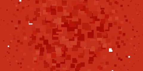 Light Orange vector pattern in square style. Modern design with rectangles in abstract style. Design for your business promotion.