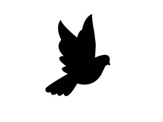 bird icon on white background.bird iconfor web and app.