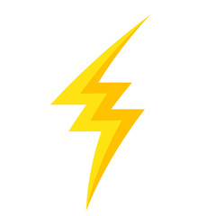 Thunder lightning bolt pictogram icon design element vector illustration for design concept electric