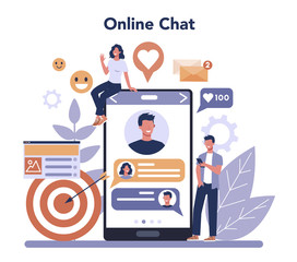 SMM social media marketing online service or platform. Advertising