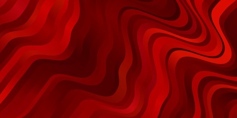 Light Red vector backdrop with circular arc. Abstract illustration with gradient bows. Pattern for business booklets, leaflets