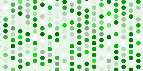 Light green vector layout with circle shapes.