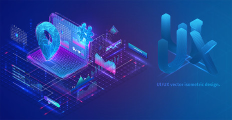 isometric vector composition with graphs, information and virtual data retrieval on a laptop