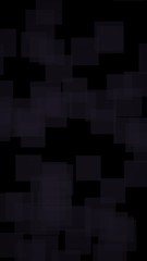 Black abstract background. Backdrop with grey squares. Vertical orientation. 3D illustration