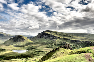 lago e nuvole della Scozia