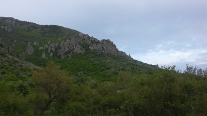 view of the mountains