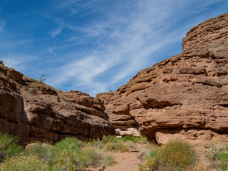 Fototapeta premium Beautiful along the famous White Owl Canyon trail