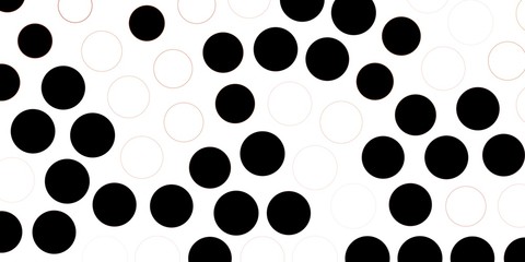 Dark Red vector texture with disks. Colorful illustration with gradient dots in nature style. Pattern for wallpapers, curtains.