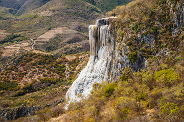 Famous travel spot in Oaxaca region of Southern Mexico - Hierve de Agua