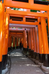 japanese shrine in kyoto japan