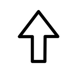 Arrow icon  cursor button label next page web interface. Flat vector navigation symbol