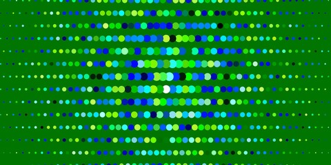 Dark Blue, Green vector background with bubbles. Modern abstract illustration with colorful circle shapes. Pattern for wallpapers, curtains.