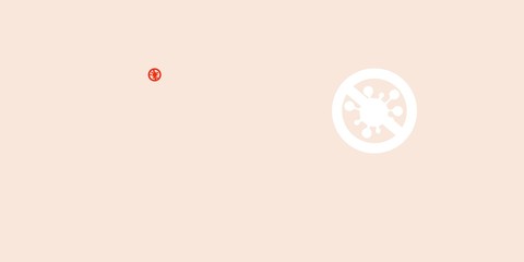 Light orange vector texture with disease symbols.