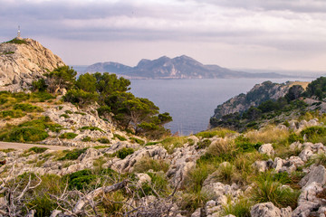 Fototapeta na wymiar Cap de Formentor is a famous landmark in Mallorca