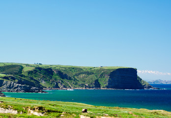 Landscape of Cabo de Galizano, Spain