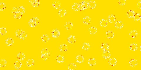 Light orange vector pattern with spheres.