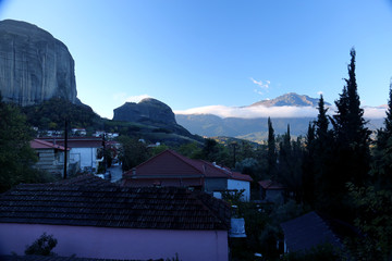 village at the foot of Meteora