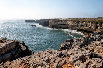 Portuguese coast with the Atlantic Ocean.