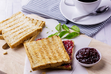 Bread with mixed berry