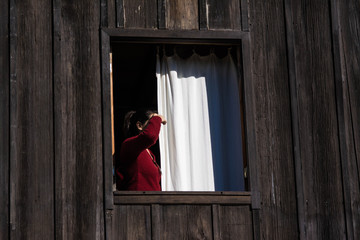 woman in the window