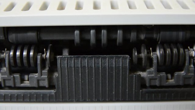 laser printer is rolling