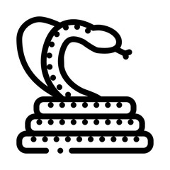 cobra anaconda malaysia icon vector. cobra anaconda malaysia sign. isolated contour symbol illustration