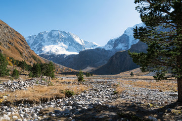 mountains of the North Caucasus, Russia. Elbrus region