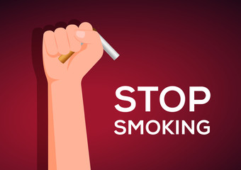 stop smoking sign vector